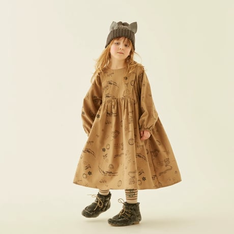 Sample / AuRora tarina printed Dress size110