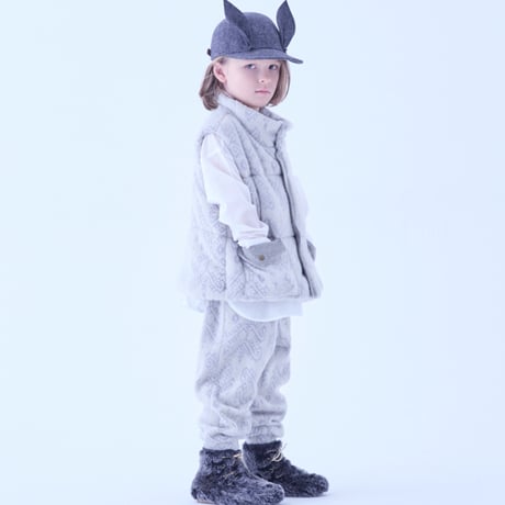 Snow Jacquard Puffer Vest