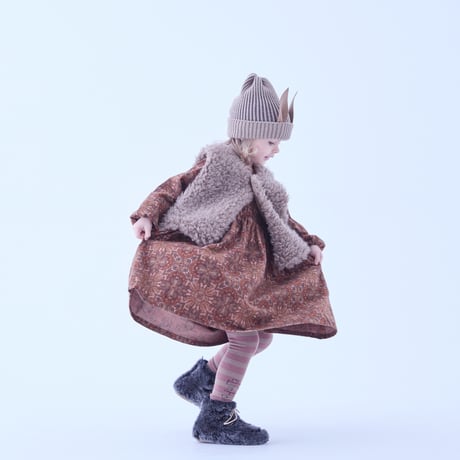 Sample / Curly Boa vest size110, Womens sizeM