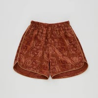 Magic Spell print Vintage Satin Shorts