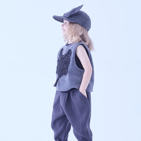 Sample / Cord Embroidery Sleeveless Tops size110