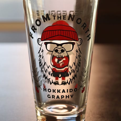 パイント クラフトビアグラス RED EAGLES HOKKAIDO × HOKKAIDO GRAPHY