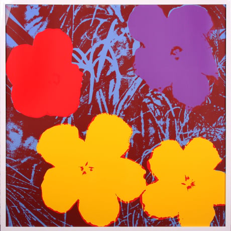 Andy Warhol  「Flowers 11.71 (Sunday B. Morning)」(証明書付) シルクスクリーン 額