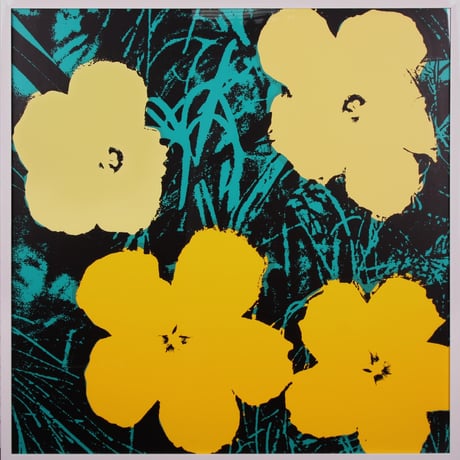Andy Warhol  「Flowers 11.72 (Sunday B. Morning)」(証明書付) シルクスクリーン 額