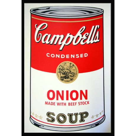 Andy Warhol Campbell's Soup「ONION」 シルクスクリーン 額