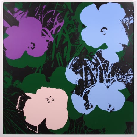 Andy Warhol  「Flowers 11.64 (Sunday B. Morning)」(証明書付) シルクスクリーン 額