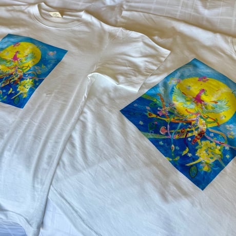 勝田有美さん × 龍神レイキ 特別コラボ　〜高波動「鳳凰×龍神」Tシャツ〜