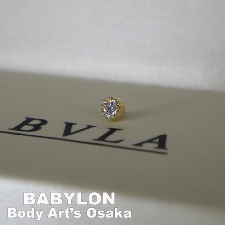 Serrated Round Bezel (White Diamond)