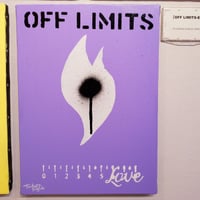 【OFF LIMITS -E /F4】  F4(333×242mm)/CANVAS/ACRYLIC/SPRAY/2022