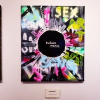 【DARKNESS】  F8(455×380mm)/CANVAS/ACRYLIC/SPRAY/2022