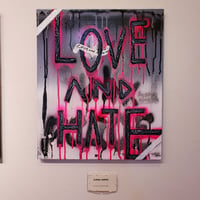 【Love and Hate】  F8(455×380mm)/CANVAS/ACRYLIC/SPRAY/2022
