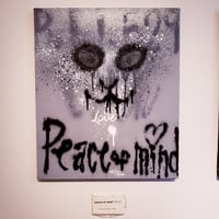 【Peace of mind/平常心】  F8(455×380mm)/CANVAS/ACRYLIC/SPRAY/2022
