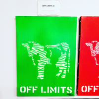 【OFF LIMITS -A /F4】  F4(333×242mm)/CANVAS/ACRYLIC/SPRAY/2022
