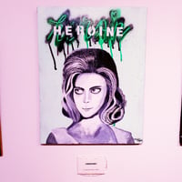 【HEROINE】  F6(410×318mm)/CANVAS/ACRYLIC/SPRAY/2022