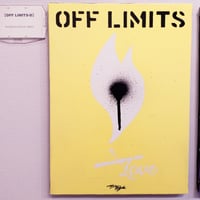 【OFF LIMITS -D /F4】  F4(333×242mm)/CANVAS/ACRYLIC/SPRAY/2022