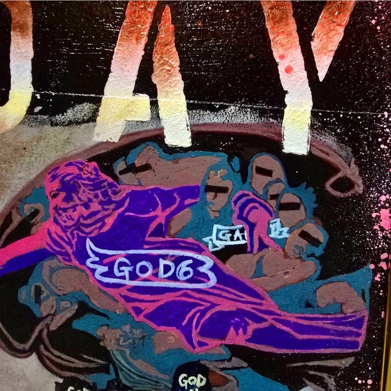 32×41㎝「キスを待つ男」F6・油彩・原画 32×41㎝「キス