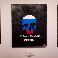 【ILOVE THE EARTH/RUSSIA】  F8(455×380mm)/CANVAS/ACRYLIC/SPRAY/2022