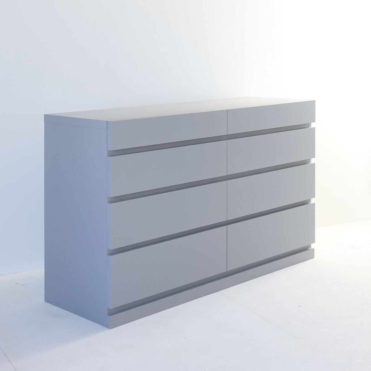 クリスタルSofia女優ミラー+チェスト120（グレージュ）一面鏡