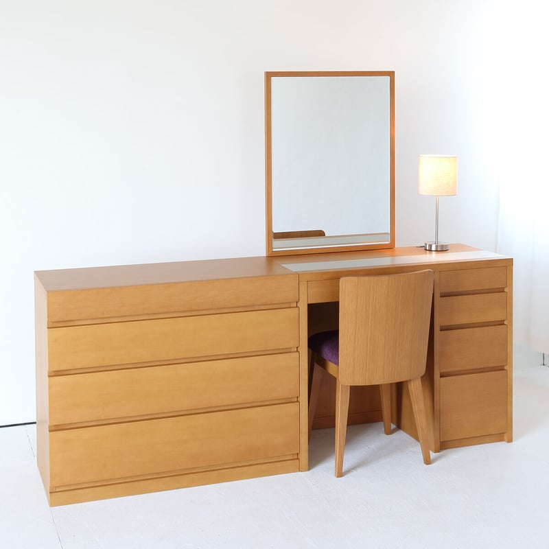 リッツ + チェスト90（4色）一面鏡ホテルドレッサー椅子・スタンド