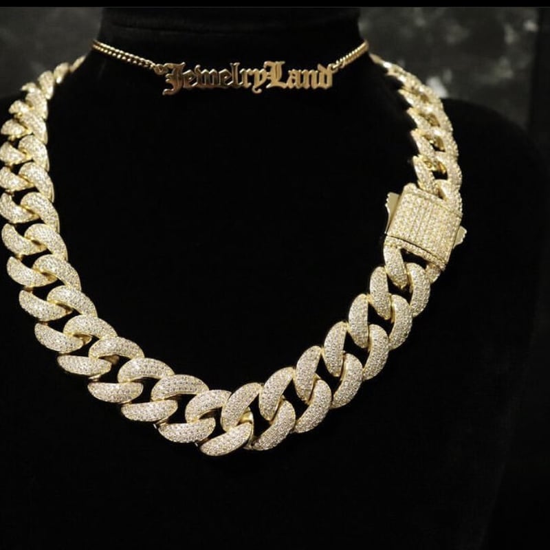 マイアミキューバンチェーンネックレス】じゅえりーらんど | Jewelry._