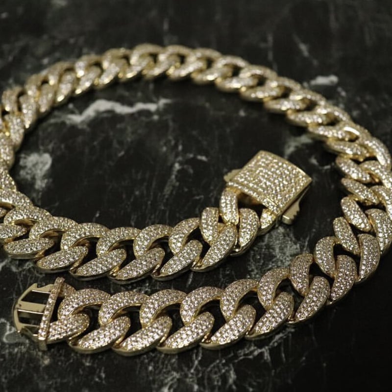 マイアミキューバンチェーンネックレス】じゅえりーらんど | Jewelry._