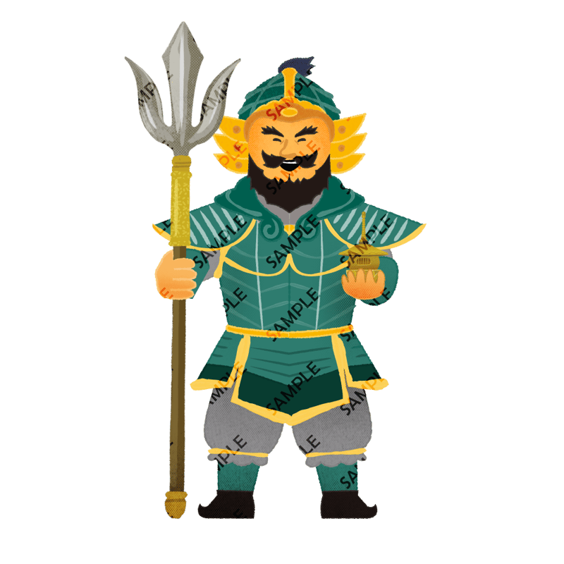 毘沙門天の人_01 | 農民イラスト