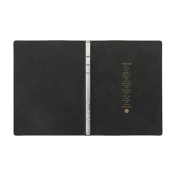 PLOTTER プロッター リスシオ ブラックA5 レザーバインダー PLOTTER (プロッター) レザーバインダー Liscio（リスシオ
