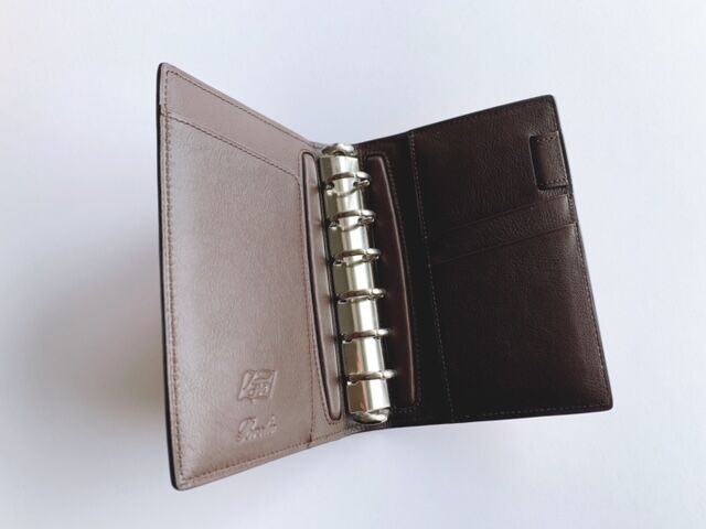 Brelio×NAGASAWA ナチュラルコードバン ミニ6ノート 20mmリング