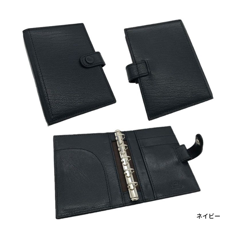 システム手帳 M5 Ashford×NAGASAWA システム手帳 M5 マイポケ5 ゴールドパーツ