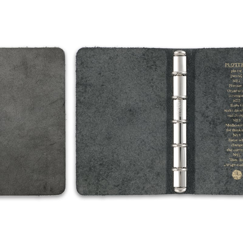 PLOTTER ミニ5サイズ ブライドルレザーバインダー中古 グリーン 通販