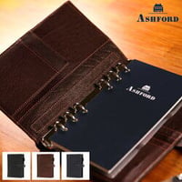 ASHFORD システム手帳 ヘリテイジ コーチマン M6 19mm ブラ