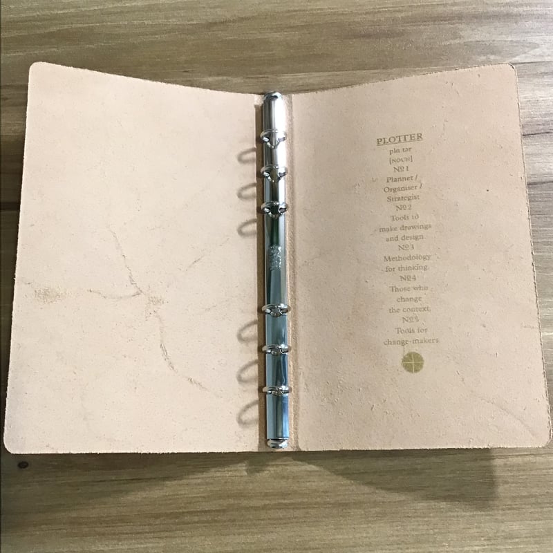 plotter プロッター ナガサワ テンペスティシステム手帳 キャメル ほう 