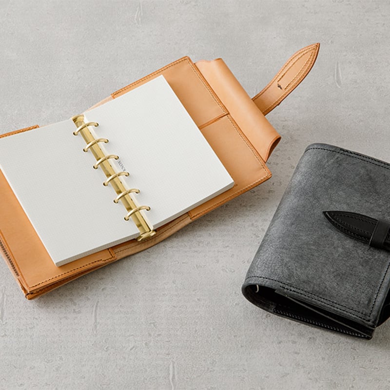 KNOX 【FLUCT｜フラクト】 システム手帳 M6サイズ ベルト付き