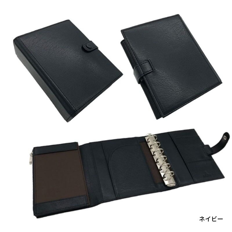 ASHFORD システム手帳 ヘリテイジ コーチマン M6 19mm ブラ