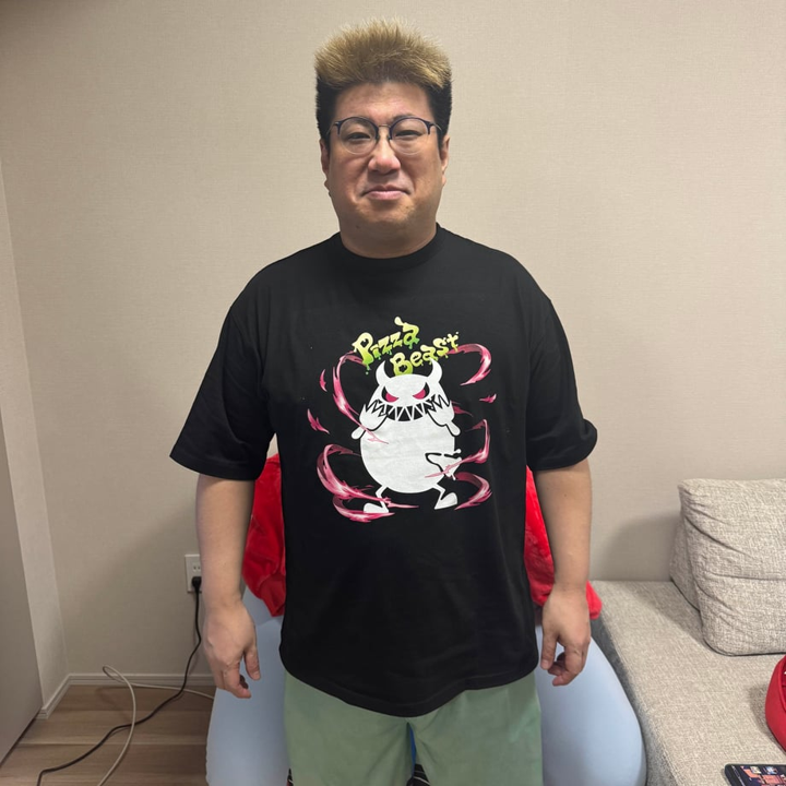 受注】再販 ピザビくんビッグシルエットTシャツ | #SGNK - こくじんTV