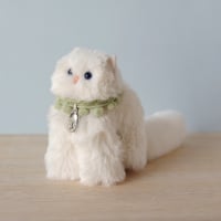 ミニねこ／ホワイト【くさはらのはら】
