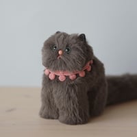 ミニねこ／グレー【くさはらのはら】