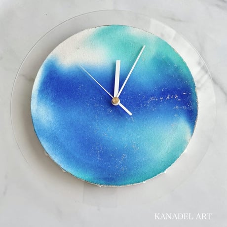Lino leaプロデュース【ART clock】時計用アクリルプレート  ２４㎝