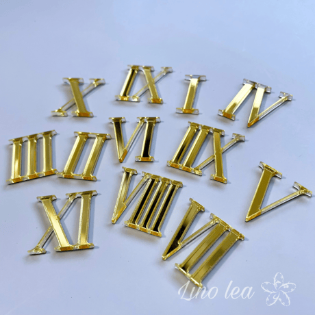 アクリル文字符　ローマ字　ゴールド