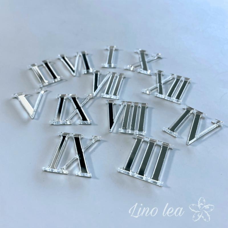 アクリル文字符 ローマ字 シルバー | Lululino