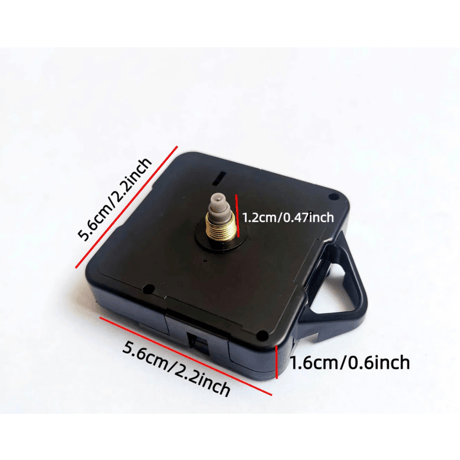 時計ムーブメントセット003　ブラック　長針約10cm