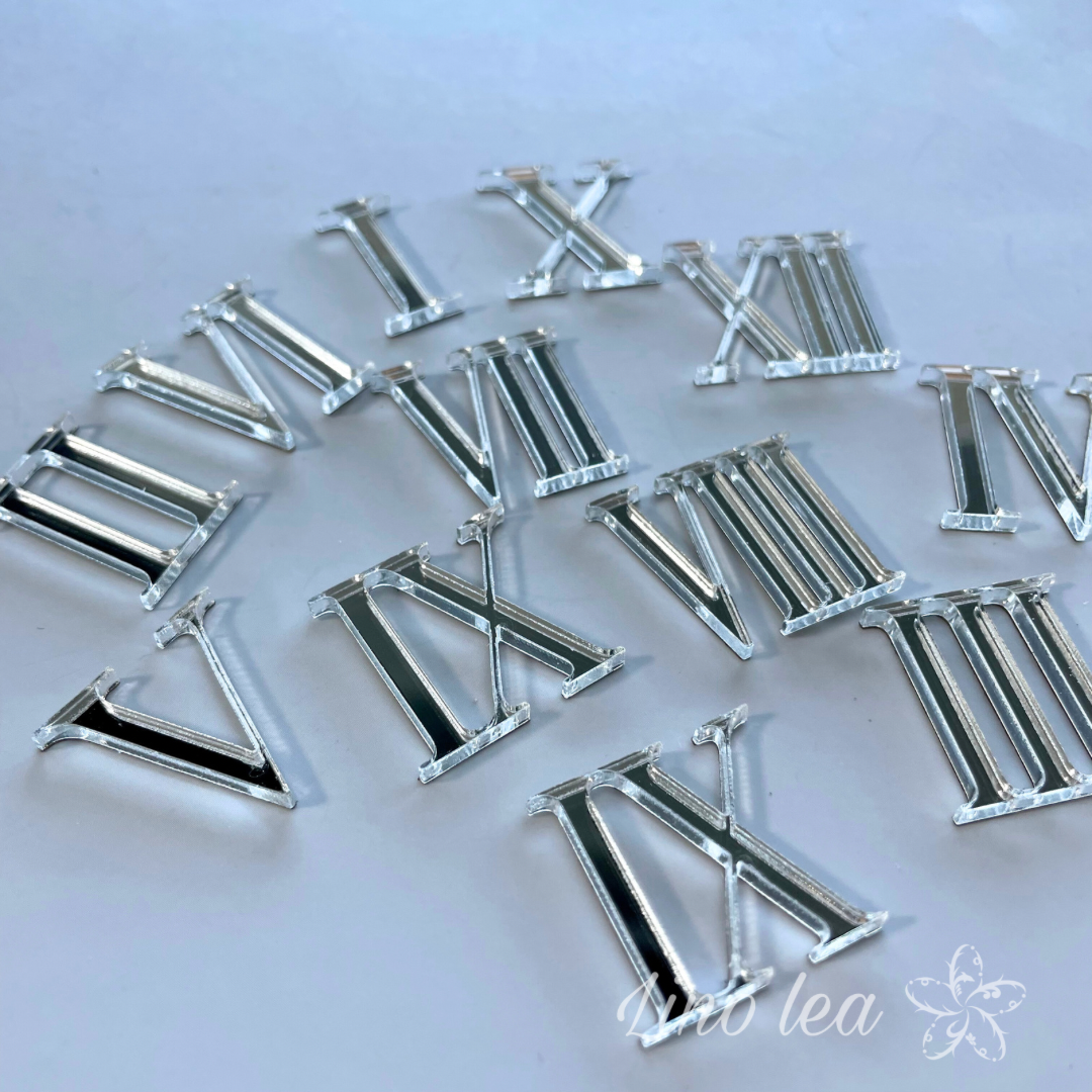 アクリル文字符 ローマ字 シルバー | Lululino