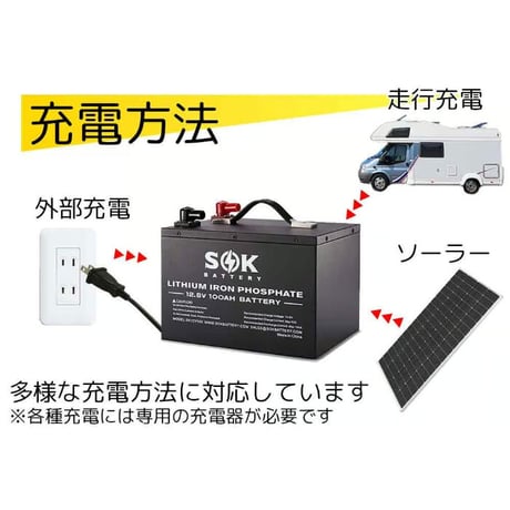SOKバッテリー12V 206Ah   リン酸鉄リチウムイオンバッテリー　マリンケース