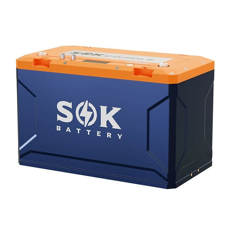 SOKバッテリー　12V 314Ah   リン酸鉄リチウムイオンバッテリー　マリンケース