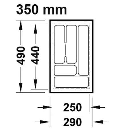 カトラリートレー・エクセレント2【奥行 500mm用】