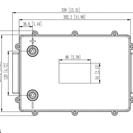 SOKバッテリー12V 206Ah   リン酸鉄リチウムイオンバッテリー　マリンケース