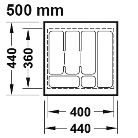 カトラリートレー・エクセレント2【奥行 450mm用】