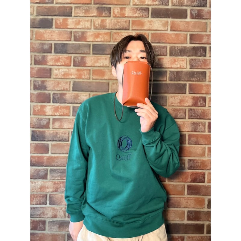 リサイクルレザースマホネックポーチ | Qaijff OFFICIAL ONLINE SHOP