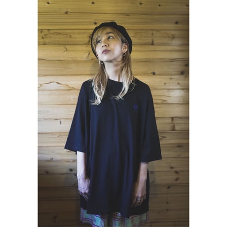 NEW LOGO刺繍 BIG Tシャツ(ブラック)