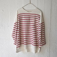 はこシャツ　フレンチボーダー／レッド